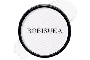 BOBISUKA Clown White Face Body Paint, Water-Based Face Painting Kit & Body Paints, Kids Adults Facepaint for Halloween Goth Skeleton Mime Ghost SFX Makeup, Costume Cosplay Party Art Theater & Stage