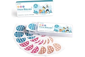 Istpch Itch Relief Patches 27 Patches, Natural Bite Itch Relief Stickers, Reduces Itch & Swell, Anti Itch After Bite Patch - Summer Travel Camping Essential for Kids, Family
