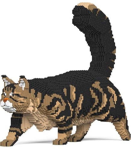 Amazon.com: JEKCA Maine Coon 02S-M03 | Cat Plastic Building Blocks