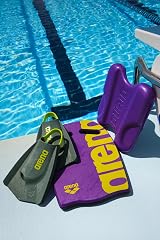 Arena Powerfin Pro II Training Fins Silicone Short Blade Left Right Sage Arctic view 7