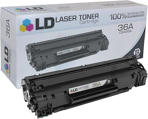 Amazon.com: CB436A (36A) Compatible/Remanufactured Product Laser Toner Cartridge For HP Printers 