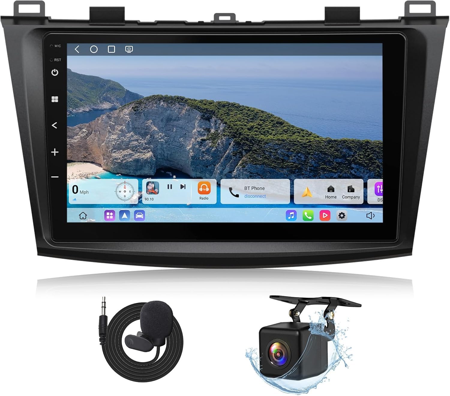 Photo 1 of Eonon 9" Car Stereo for Mazda 3 2010-2013, QCM6225-AD Octa Core 6+64GB, Wireless CarPlay & Android Auto Car Radio, Touchscreen QLED Car Stereo Receiver, 4G LTE/Bluetooth/HDMI/SWC - M3BLX6S2