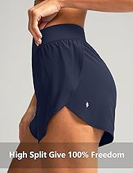 Soothfeel High Waisted Athletic Running Shorts for