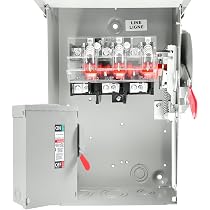 60 Amp Disconnect Switch Box,3P Safety Switch,Non-Fusible