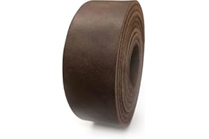 Sepici Leather Strap BROWN 1/2" Inch to 4" Wide, 60-70 Inches Long (Heavy Weight)