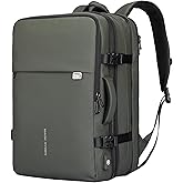 MARK RYDEN Travel Backpack for Men, 40L Airline Approved Carry on Backpack with USB Charging Port, 17.3 Inch Waterproof Business Laptop Backpack
