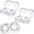 3 Pairs Silicone Inverted Nipple Corrector Suckers Nipple Corrector for Breastfeeding Women with Travel Case for Flat and Softly Wear
