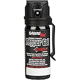 SABRE Crossfire Pepper Gel, Deploys At Any Angle, Maximizes Target Acquisition Against Multiple Threats, Belt Clip For Easy C