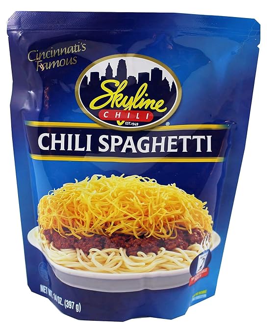 Amazon Skyline Chili Spaghetti 14oz Microwavable Pouch 4 Pack