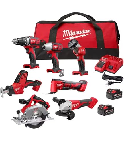 Milwaukee M18 Cordless Combo Kit (7-Tool) with Two 3.0 Ah