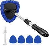 AstroAI Car Windscreen Cleaner with 4 Microfiber Pads Detachable Handle