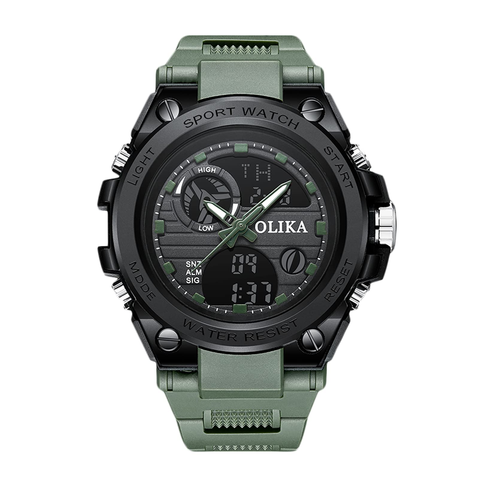 RORIOS Mens Digital Sports Watch Multifunction Watch with Alarm Timer Military Watches Luminous Wristwatches for Boy Men