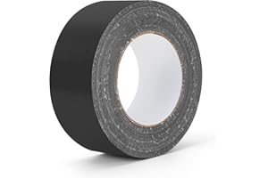 AUXMOTEC Black Duct Tape Heavy Duty Waterproof, 40 Yards X 2 Inch, 9 Mils Thickness Strong Adhesive Sticky, No Residue, Easy Tear by Hand for Home Repairs Indoor Outdoor Crafts Packing HVAC and Construction