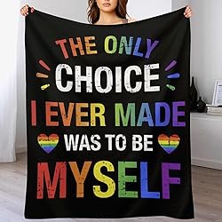 LGBT Blanket Gay Pride Throw Rainbow LGBT Colorful