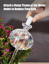 NiHome Iridescent Glass Cactus Self Watering Globes 2-Pack 4.7OZ 140 ML view 3