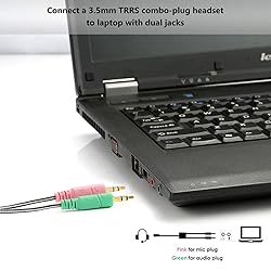 MillSO Headphone Splitter for Computer CTIA 3.5mm