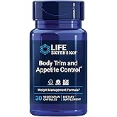 Life Extension Body Trim and Appetite Control, Lemon Verbena, Hibiscus, Healthy Weight, Promotes Satiety, Weight Management, Gluten Free, Non-GMO, 1-Daily, Vegetarian, 30 Capsules
