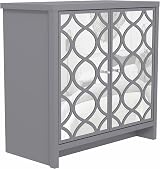Galano Iris 2 Door Sideboard Grey Storage Cabinet Living Room Kitchen view 5