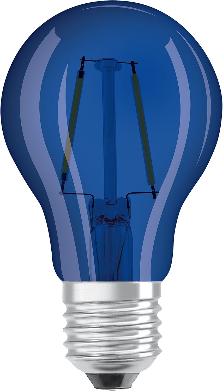Osram Bulb Shape Star Classic A Décor LED Lamp, Glass, Blue, E27, 4 W