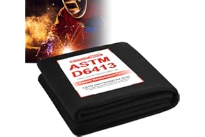 MODIGT 5mm 72"x96" Large Fireproof Welding Blanket, High Temperature Resistant 1800°F Insulation Blanket, Flame Retardant Fabric Carbon Felt Cloth for Welding Work,Grill Cover,Fireplaces,Smoker