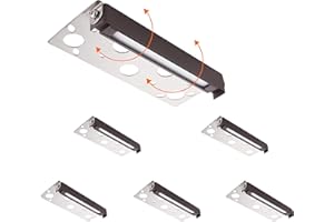 CLOUDY BAY [6 Pack] 7 Inch 12V-15 VAC/DC Low Voltage Hardscape Lighting Paver Light,Retaining Wall Lights Outdoor,IP65 Waterproof, 5W 2700K Soft White,Frost Lens Deck Step Light