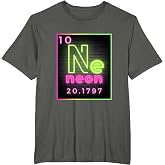 Ne Element Periodic Table Tees Chemistry Science T Shirts for Men and Women