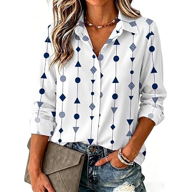 knee length dresses for ladies Women's Modern Fit Dress Shirt in Blue Print  Lorenzo Uomo