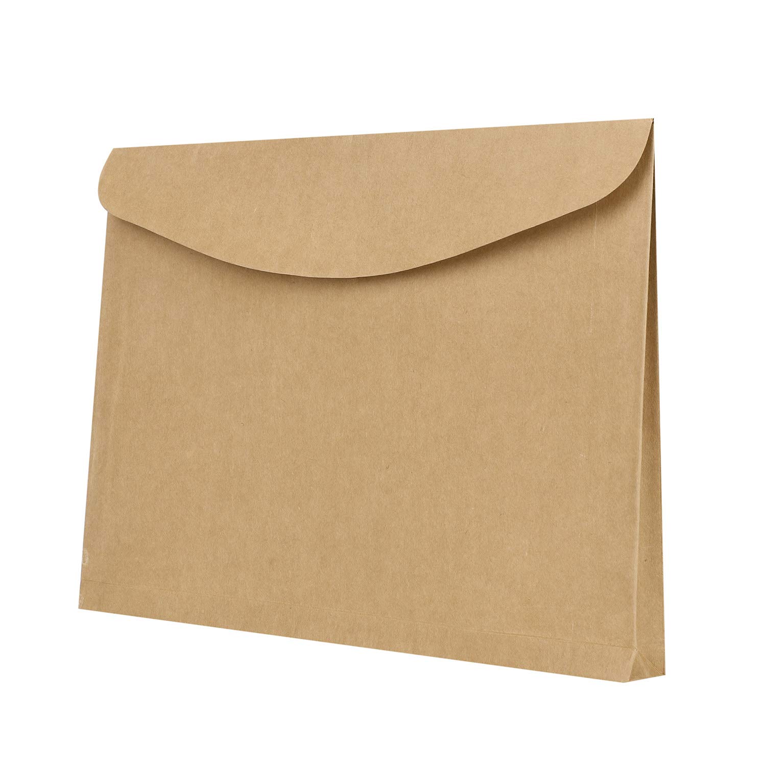 10PCS A4 Kraft Wallet Folders Documents Paper Portfolio Pockets with Hook & Loop Closure Envelope File Folders Paperwork Organiser File Pouch for Office School Travel