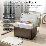 Koogel 3x5 Flashcards Storage Box with 100 Cards & 10 Dividers view 7