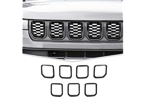 Grill Inserts Grille Guards Trim Exterior Accessories Compatible with Jeep Compass 2021+ Trailhawk/Limited/Latitude/Altitude/