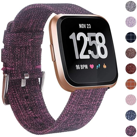 CAVN Bracelet Compatible avec Fitbit Versa 2 / Versa, tissé de Rechange