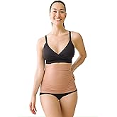 Ingrid & Isabel Basics Afterband - Postpartum Belly Band and Post Surgery Compression Abdominal Support Band - Mocha (M/L)