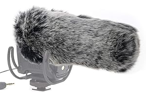 Video Mic Dead Cat Wind Muff, Furry Windscreen Muff Mic Pop Filter Fits for VideoMic Pro Camera Microphone by SUNMON
