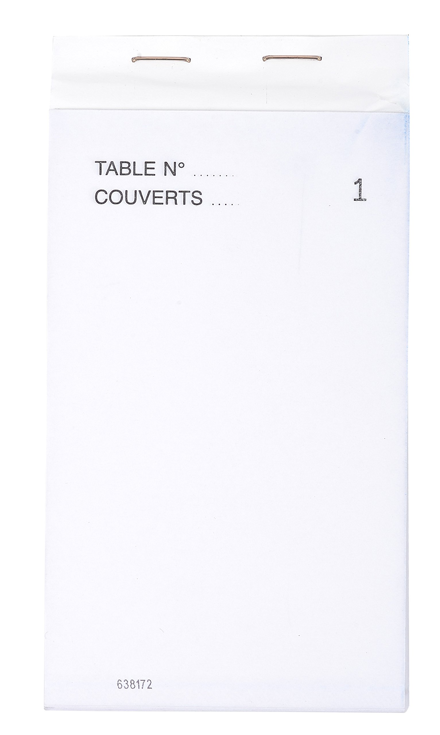 Exacompta - Ref. 96202E - 1 Block Maître d'hôtel 50 carbonless sheets numbered in triplicate - Size 8x15 cm -