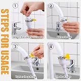 BRITECO Single Tap Shower Attachment 115 cm Hose, ABS Stainless view 3