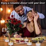 Jialine 24Pack Battery Tealights Flameless Led Candles 200h Warm Yellow view 4