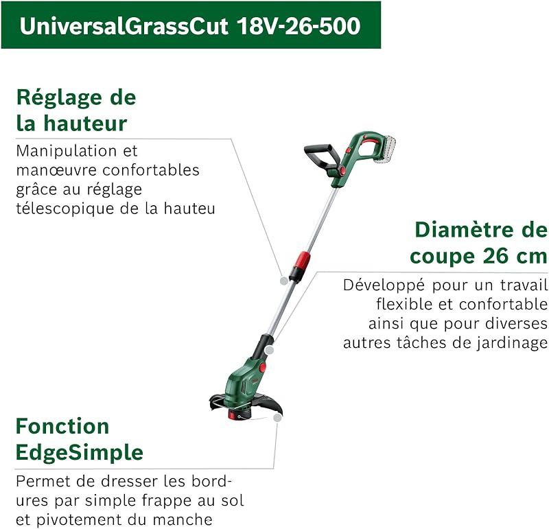 UniversalGrassCut 18V-26-500 EU (1 x 2.0ah)