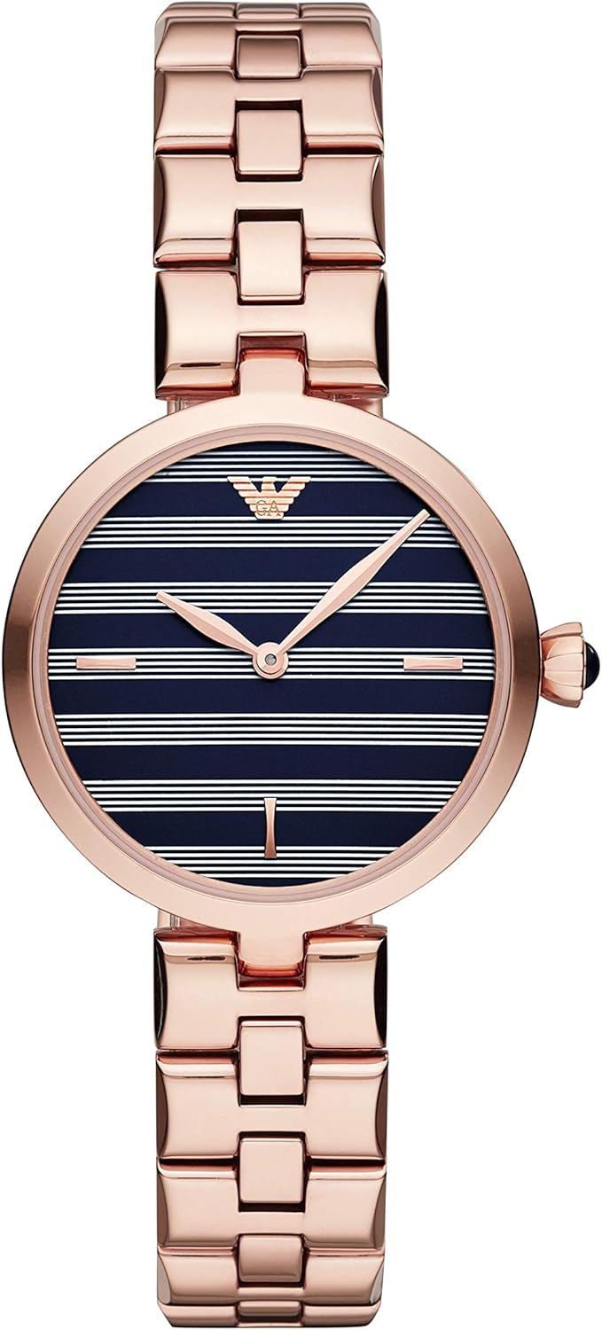 emporio armani watch rose gold