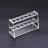 KNMNIU Acrylic Test Tube Holder Rack 6 Sockets for