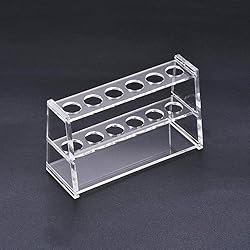 KNMNIU Acrylic Test Tube Holder Rack 6 Sockets for