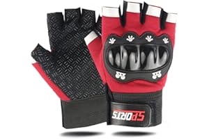 YAMEIZE Kids Half Finger Sport Gloves - Children Exercise Gloves Skate Cycling Training Other Sports Anti-Abrasion No-Slip Full Finger Gloves