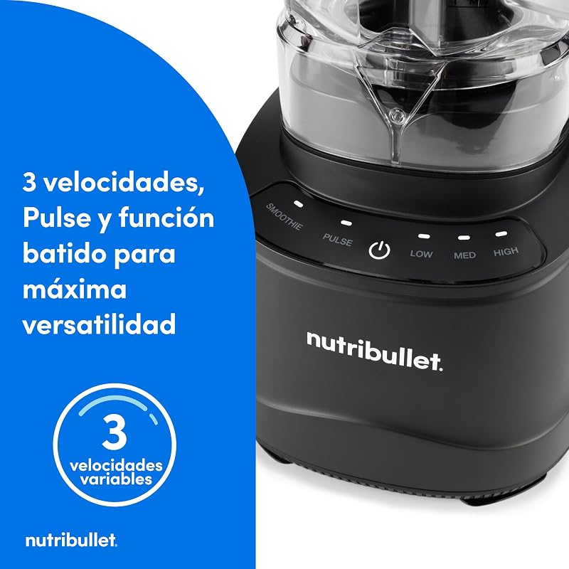 Power Core™ Blender - Liquidificador com Jarra XL de 2,1 L, Batidos e Gelo Triturado, 3 Velocidades + Pulso, Programa Automático de Batidos, 1200 W, Preto (NBF430MB)