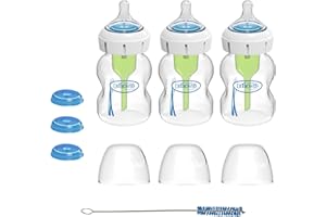 Dr. Brown’s Specialty Feeding System Wide-Neck Baby Bottles, Oral Feeding Solution for Preemies and Infants with Cleft Lip & 