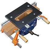 Woodhaven 8667 Jig for SOSS 216 Invisible Hinge, Made in USA | specifically for soss 216, clamp once and rout both mortises, built-in soss setback