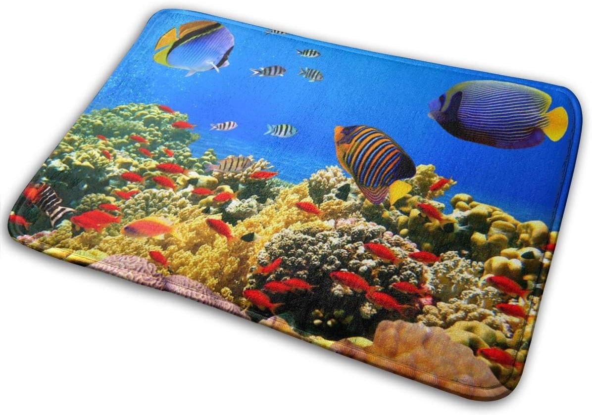 YeapLife Alfombra colorida para baño de peces subacuáticos, suave