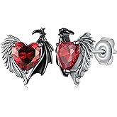 Angel Devil Earrings S925 Sterling Silver Gothic Earrings Gothic Jewelry Gifts for Women