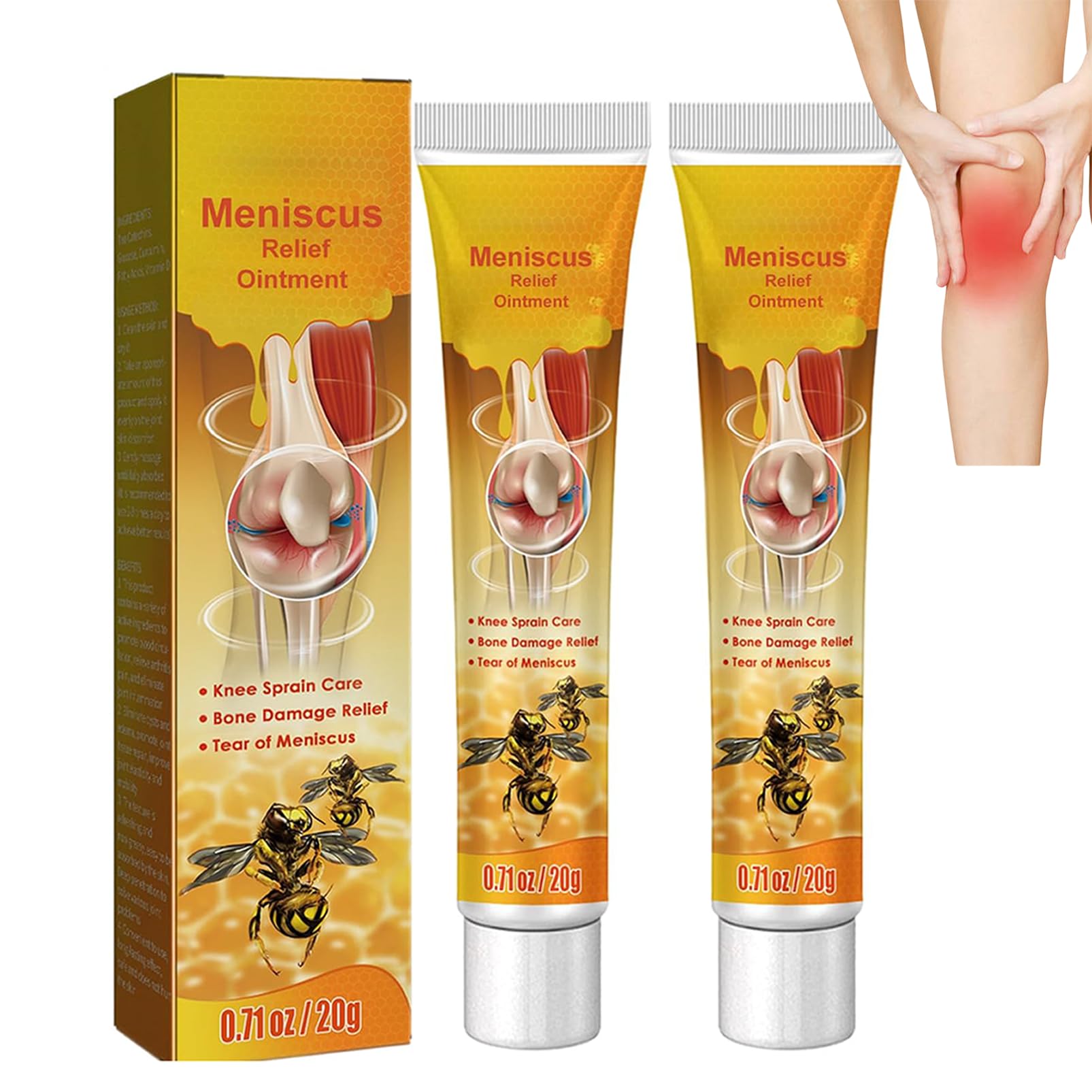Bee Venom Cream For Arthritis,Beevenom New Zealand Bee Venom Cream,Bee Venom Cream For Arthritis Bees Venom Cream Joint Relief Gel Bee Relieve Venom Gel 20g (2Pcs)