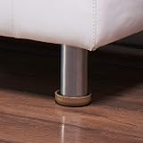 Medipaq Felt Castor Cups 8 Large 60mm Dark Wood Grain Chair Leg Protectors view 9
