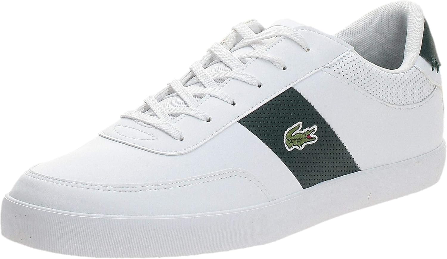 Lacoste Court Master 120 1 Mens White/Dark Green Sneakers: Amazon.ca ...