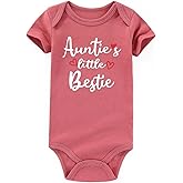 AIZFFZY Aunties Bestie Baby Clothes Aunt newborn Romper Girl Outfits Boy Bodysuits